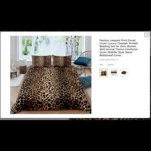 Feel You brand leopard print duvet cover